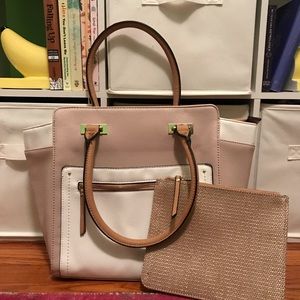 Nude Cream Large Barely Used Handbag